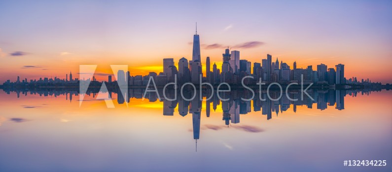 Bild på New York City Skyline Reflections panorama 